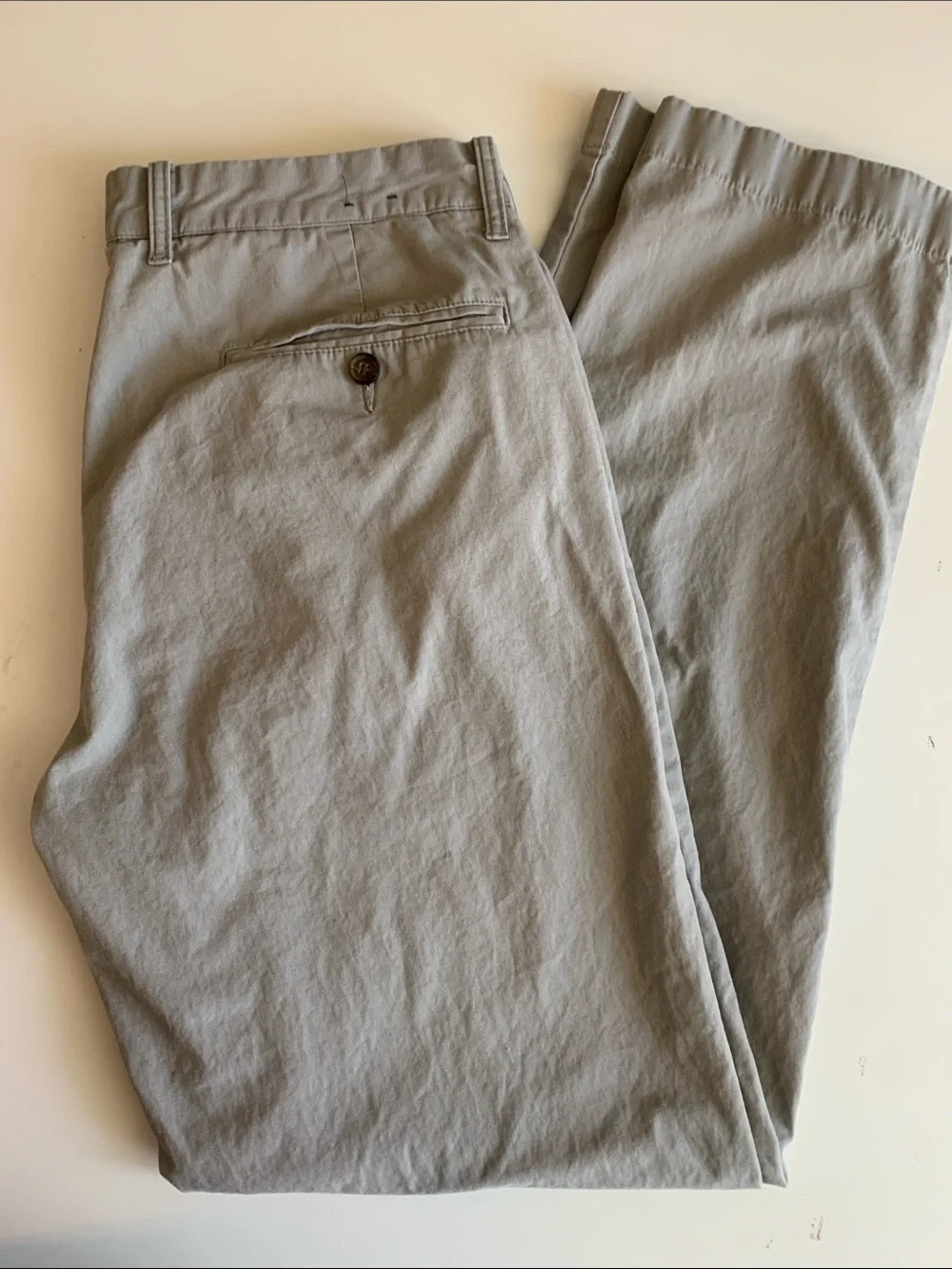 J. Crew Men's Light warm gray Cotton Chinos